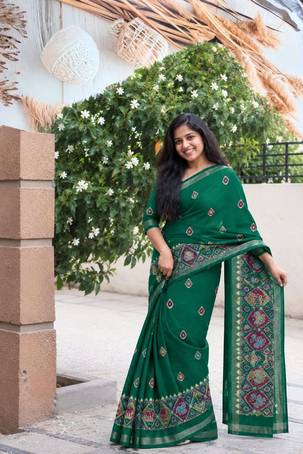 MUL COTTON SAREE - Alternate View
